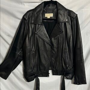 Michael Kors Black Leather Jacket
